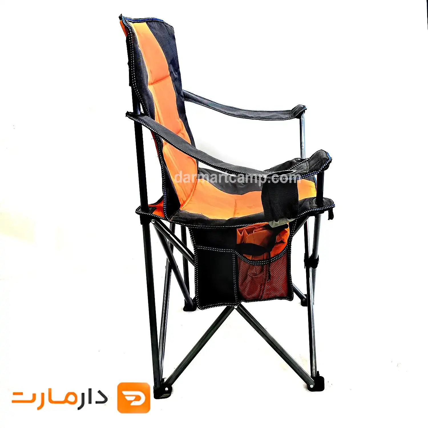صندلی تاشو دسته دار برزنتی دو رنگ 4 صندلی تاشو دسته دار برزنتی دو رنگ