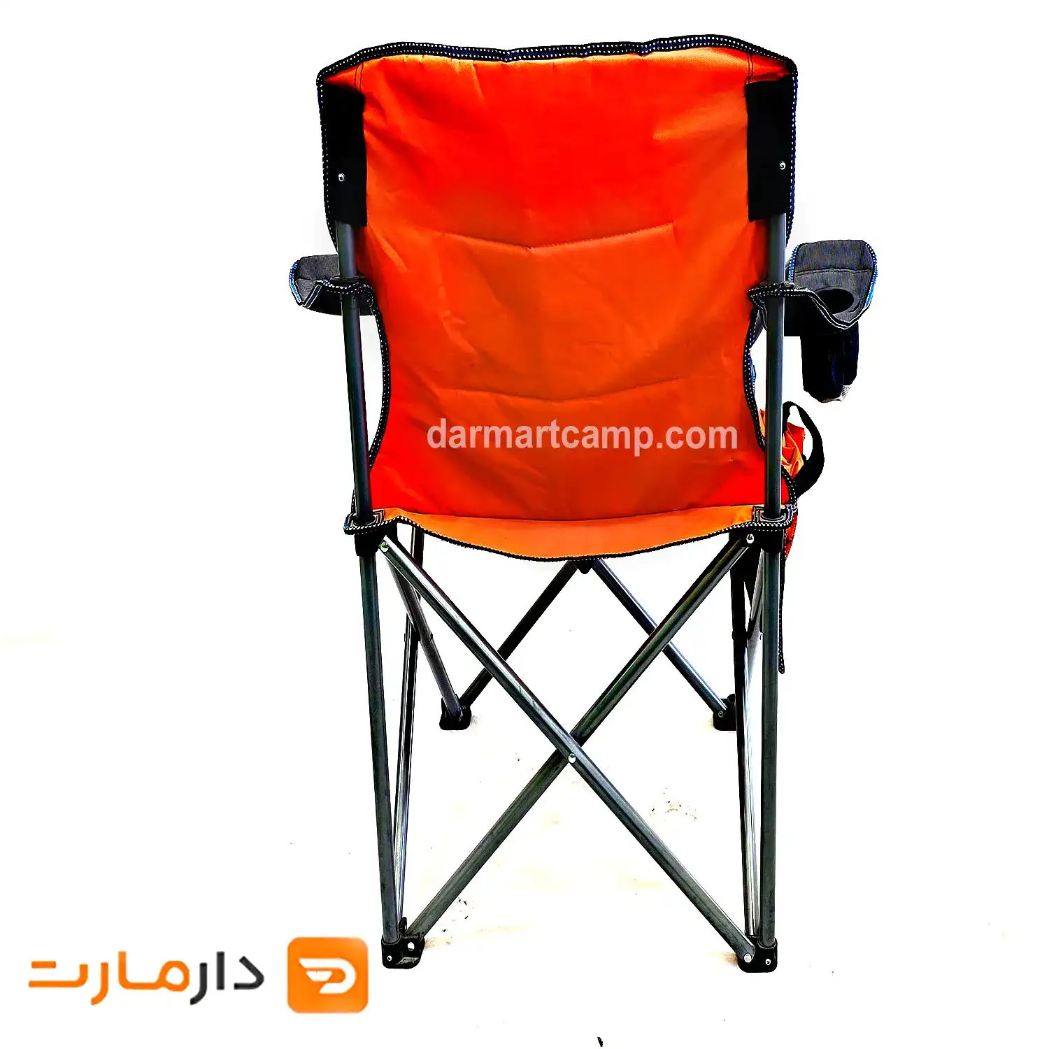 صندلی تاشو دسته دار برزنتی دو رنگ 3 صندلی تاشو دسته دار برزنتی دو رنگ