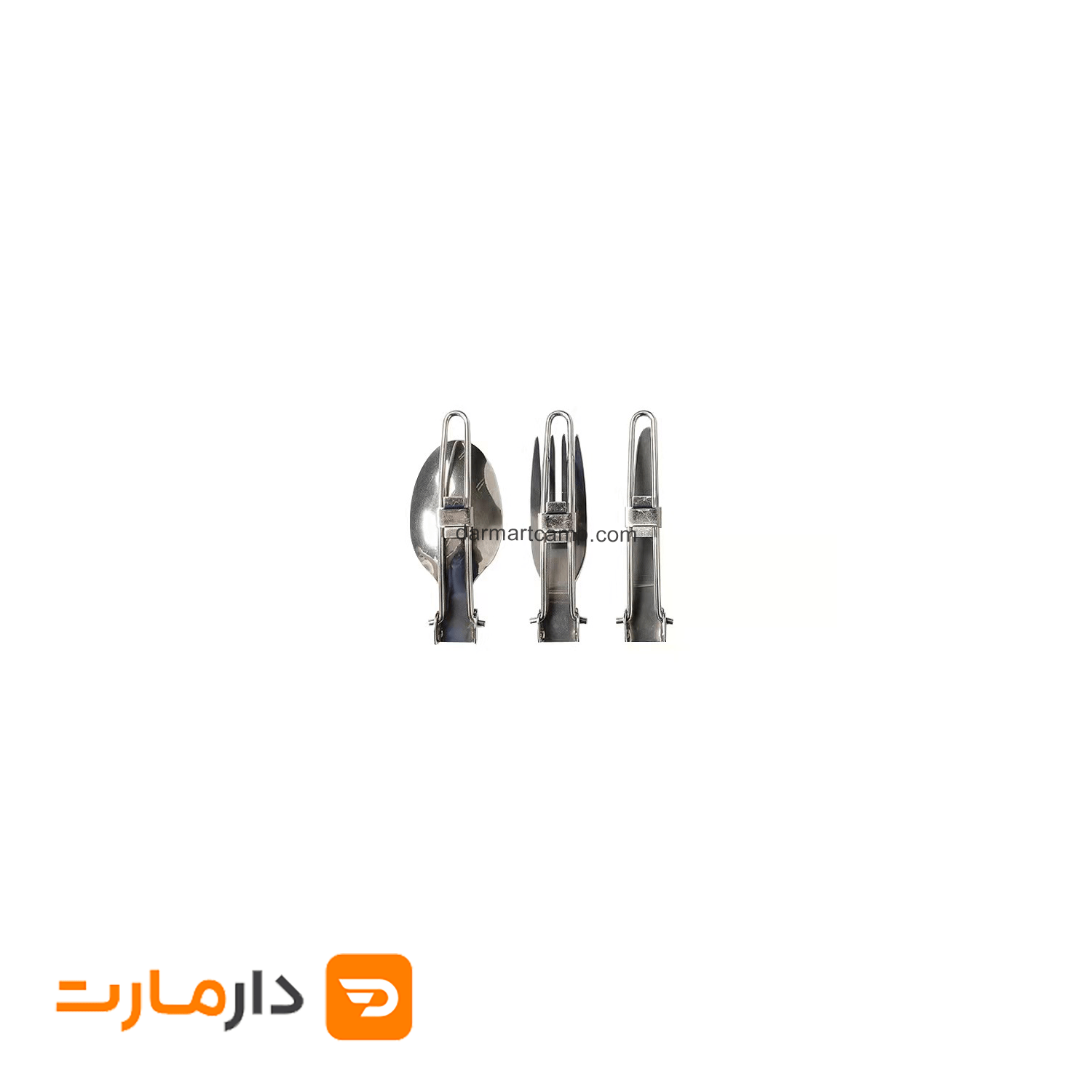 ست قاشق چنگال تاشو استیل کیف مشکی 3 ست قاشق چنگال تاشو استیل کیف مشکی