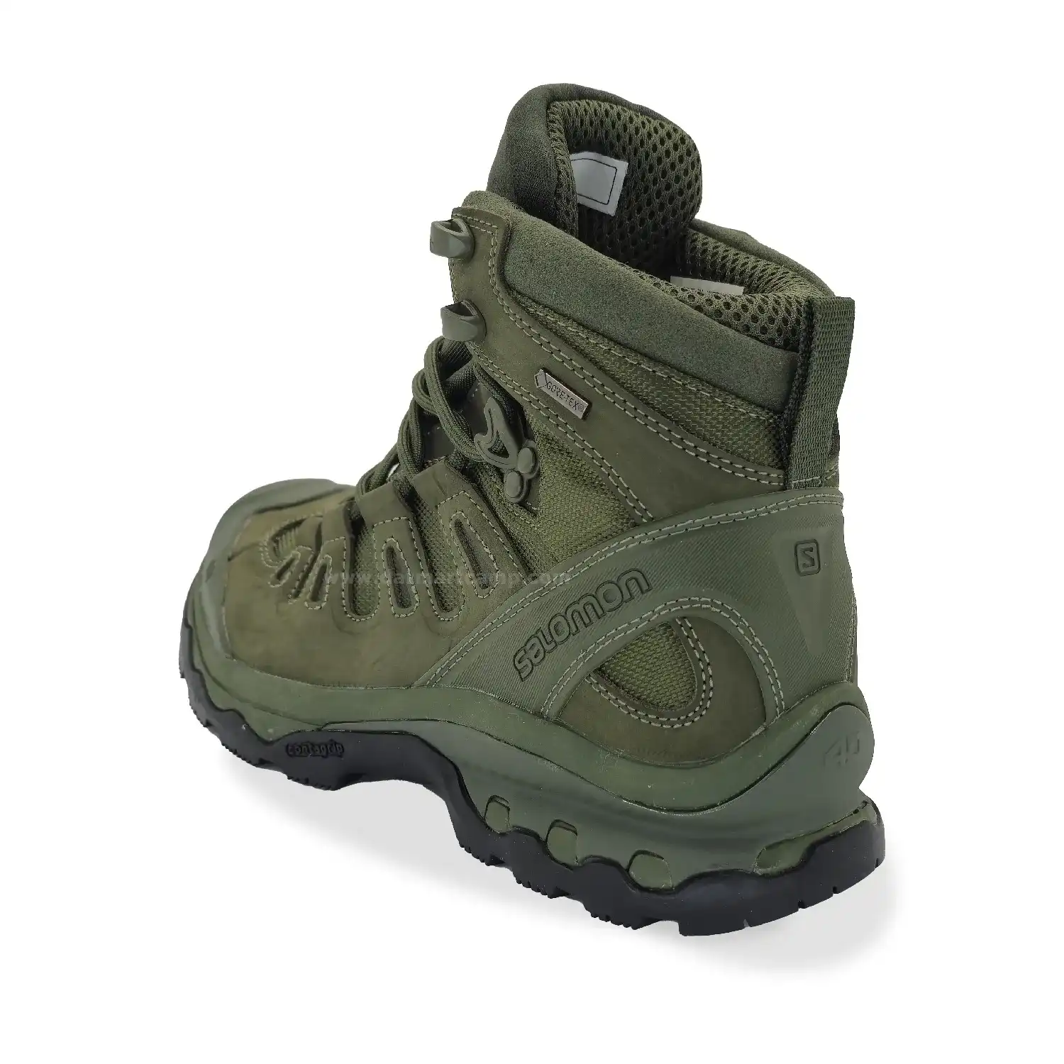 کفش طبیعت گردی و کوهنوردی مردانه برند سالامون مدل GORE-TEX 3 کفش گورتکس ساق بلند سالامون سبز