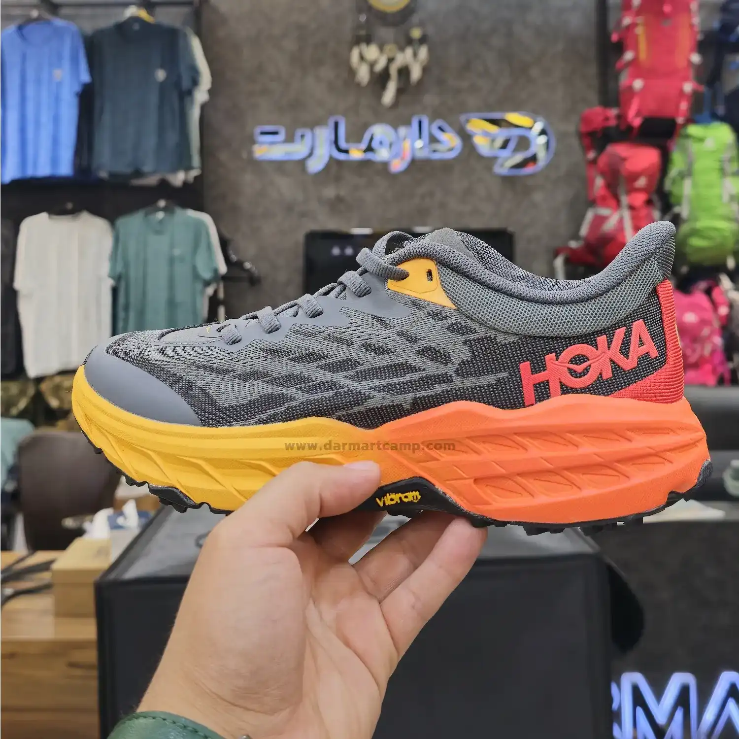 کفش پیاده روی مردانه و زنانه برند هوکا مدل vibram 6 کفش زیره ویبرام هوکا