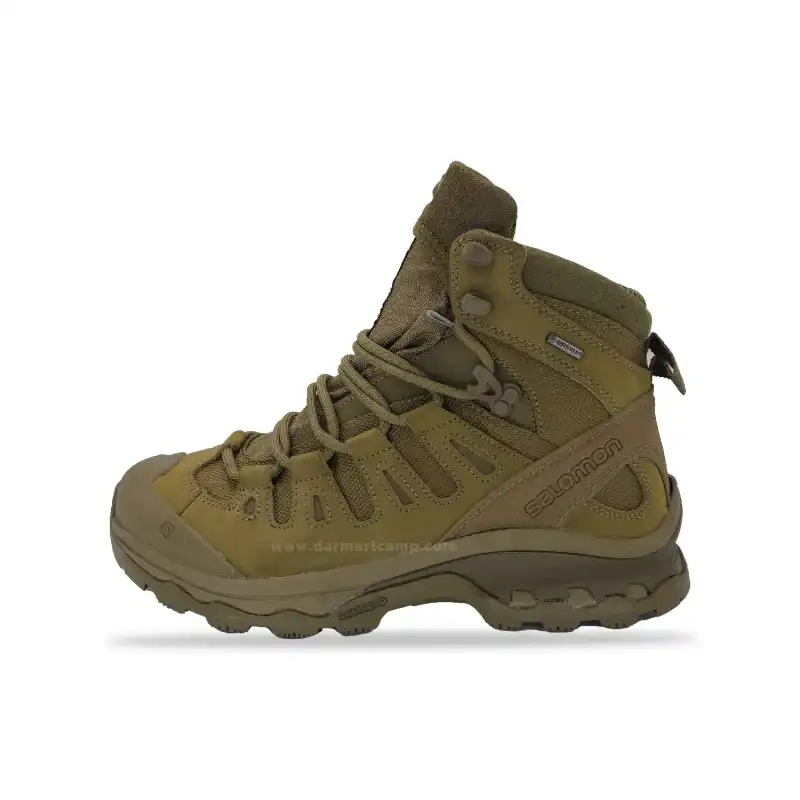 کفش طبیعت گردی و کوهنوردی مردانه برند سالامون مدل GORE-TEX 2 کفش گورتکس ساق بلند سالامون زرد