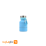 قمقمه تاشو سیلیکونی درب استیل 1 تاشو درب سیلیکونی
