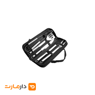ست پخت و پز باربیکیو کیف مشکی