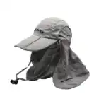 کلاه آفتابی چندکاره CARACAL مدل CA-H010 با محافظ صورت و گردن، توری تنفس‌پذیر و قابلیت تنظیم سایز