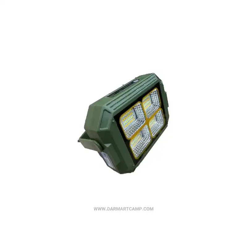 چراغ شارژی خورشیدی چندکاره مدل KK-421 2 چراغ شارژی خورشیدی چندکاره مدل KK-421