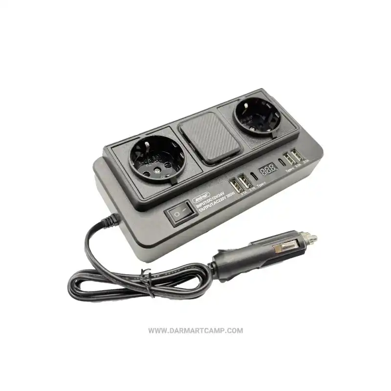 مبدل برق خودرو Andowl Q-NB1600 / Power Socket 300W با ۳ پریز سوکو + ۴ پورت USB و نمایشگر دیجیتال 2 مبدل برق خودرو Andowl Q-NB1600 / Power Socket 300W با ۳ پریز سوکو + ۴ پورت USB و نمایشگر دیجیتال