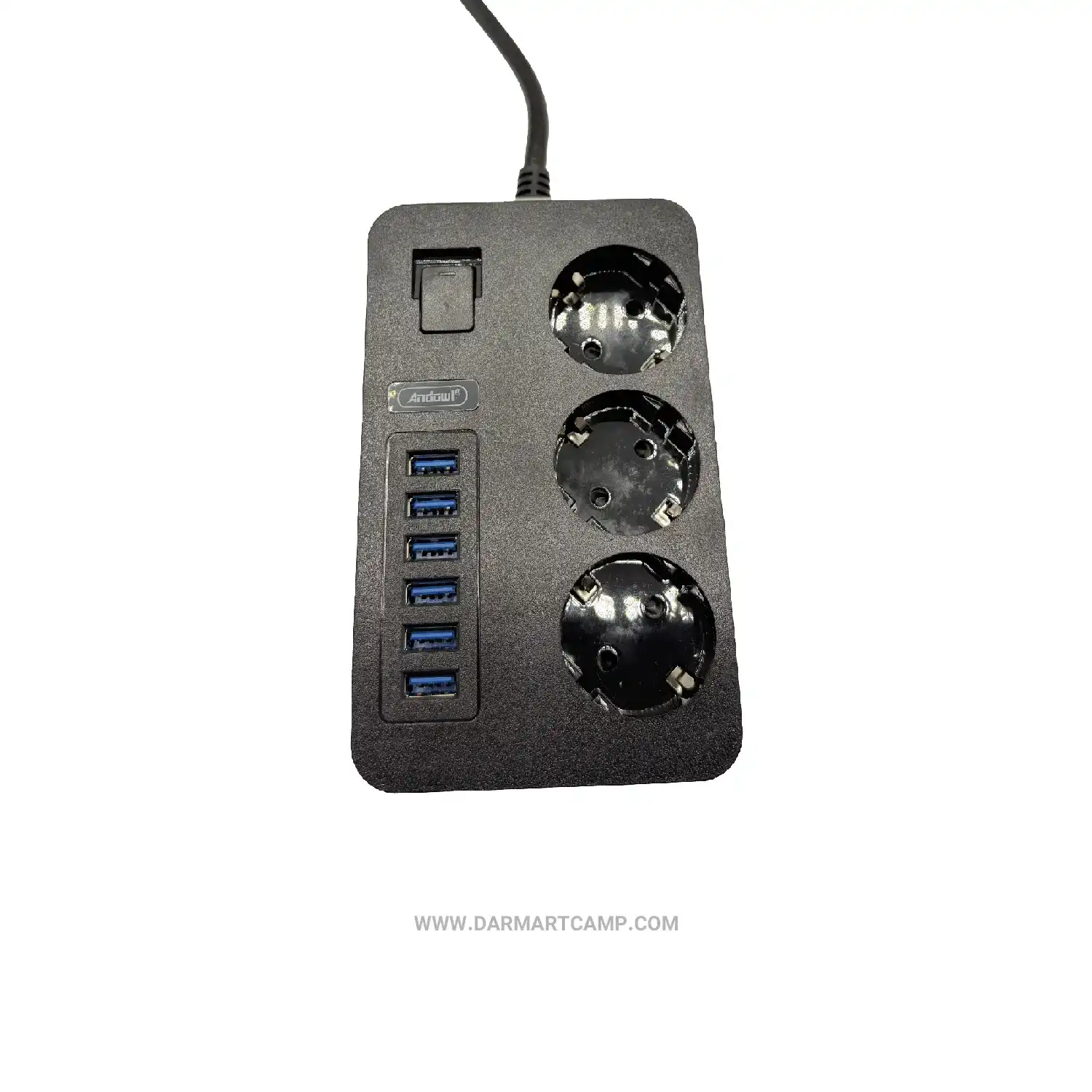 چندراهی برق و شارژر اندول مدل Q-PC6 با توان ۳۰۰۰ وات، ۳ پریز سوکو و ۶ پورت USB 3 چندراهی برق و شارژر اندول مدل Q-PC6 با توان ۳۰۰۰ وات، ۳ پریز سوکو و ۶ پورت USB