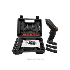 پیچ‌گوشتی شارژی دوحالته مدل 4.8V با ست کامل سری و کیف حمل
