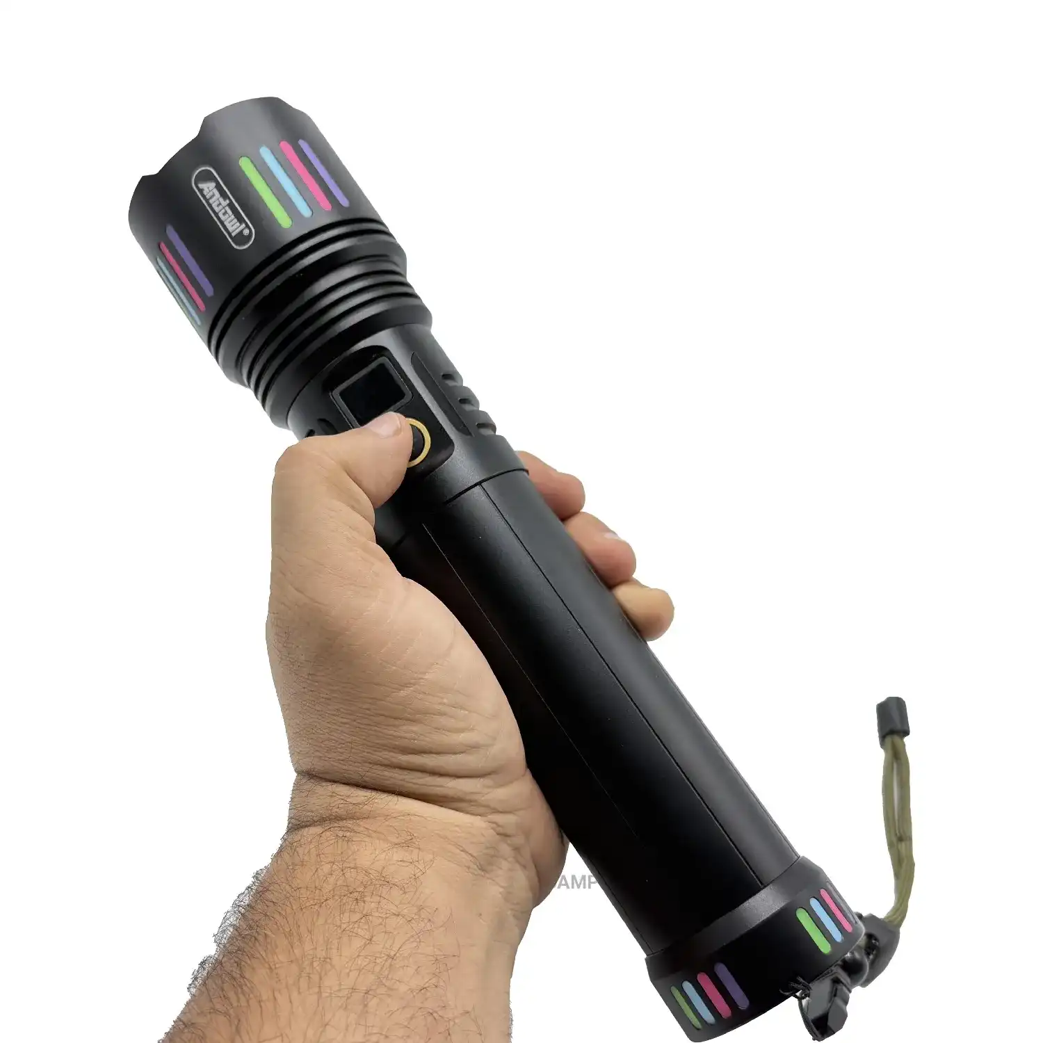 چراغقوه آلومینیومی شارژی Andowl مدل L660 (نمایشگر دار، زومدار) 4 چراغقوه آلومینیومی شارژی Andowl مدل L660 (نمایشگر دار، زومدار)