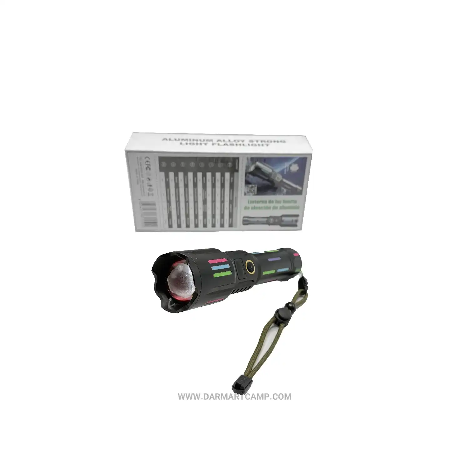 چراغقوه آلومینیومی شارژی Andowl مدل L550 (باتری 26650، نمایشگر دیجیتال، زومدار) 6 چراغقوه آلومینیومی شارژی Andowl مدل L550 (باتری 26650، نمایشگر دیجیتال، زومدار)