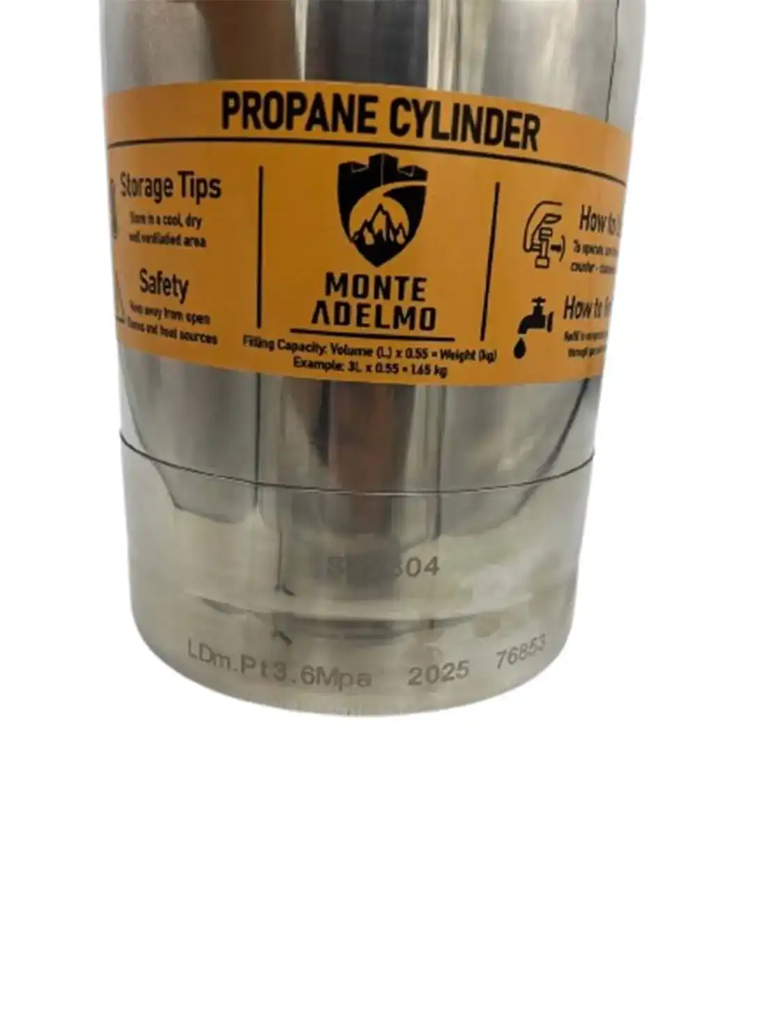 کپسول پروپان مونته آدلمو (Monte Adelmo) 9 کپسول پروپان مونته آدلمو (Monte Adelmo)