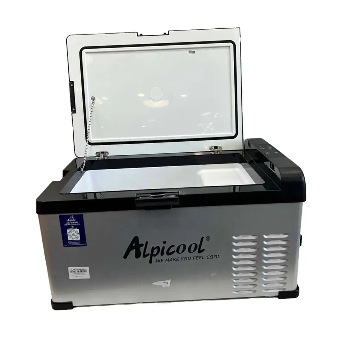 یخچال و فریزر مسافرتی و خودرویی ۲۵ لیتری آلپیکول (Alpicool) مدل حرفهای - بدنه فلزی ضدضربه 10 یخچال و فریزر مسافرتی و خودرویی ۲۵ لیتری آلپیکول (Alpicool) مدل حرفهای - بدنه فلزی ضدضربه