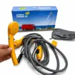 دوش سیار خودرو 12 ولت / Automobile Shower Set 1 دوش سیار خودرو 12 ولت مناسب کمپینگ، سفر و طبیعتگردی