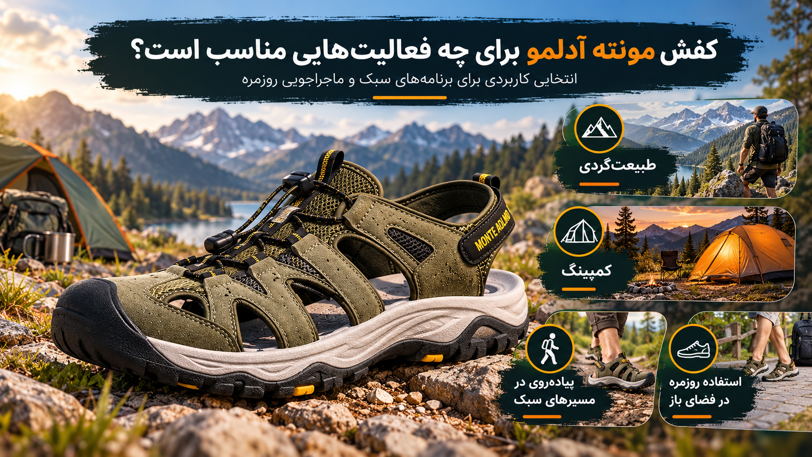 کفش مونته آدلمو برای چه فعالیت‌هایی مناسب است؟